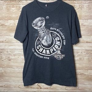 Majestic LA Kings 2014 Stanley Cup Champs Tee